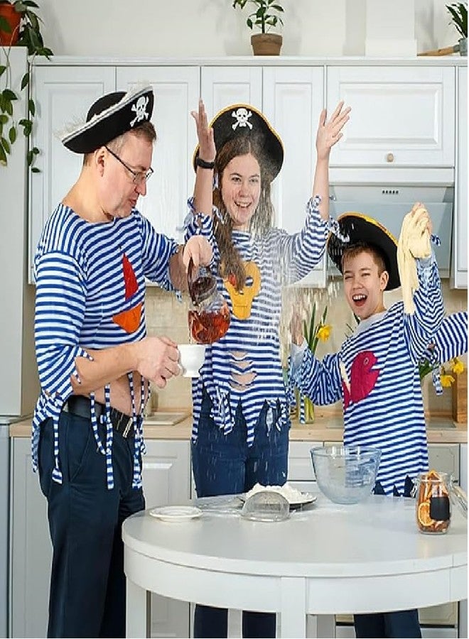 توي شاين قبعة قبطان قرصان البحر من توي شاين، إكسسوارات تنكرية | زي تنكري للهالوين للأطفال والشباب والبالغين من النساء والرجال - Image 4